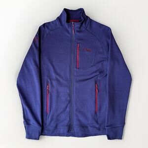 Bergans Norway Wool Jacket Women's Medium Purple Full Zip Lightweight Outerwear